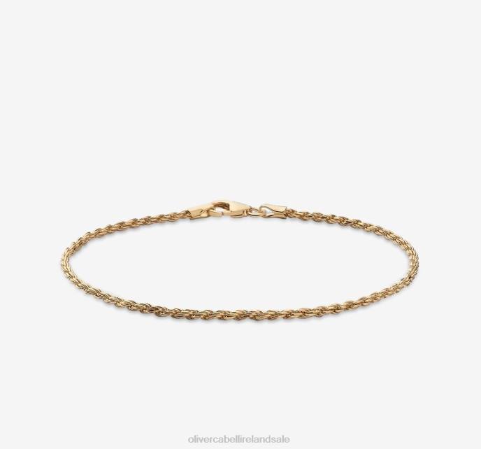 Oliver Cabell 2mm Rope Chain Bracelet Men PJDR228 Accessories Gold