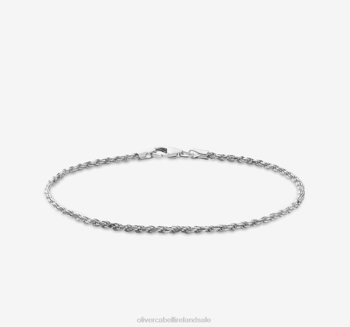 Oliver Cabell 2mm Rope Chain Bracelet Men PJDR229 Accessories Silver