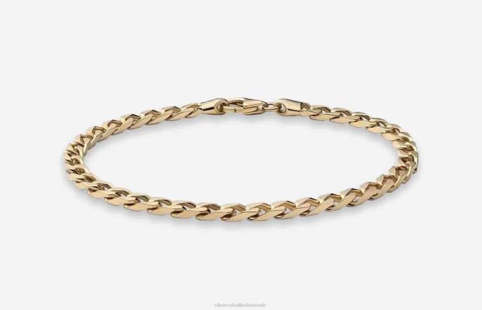 Oliver Cabell 4mm Cuban Chain Bracelet Men PJDR226 Accessories Gold