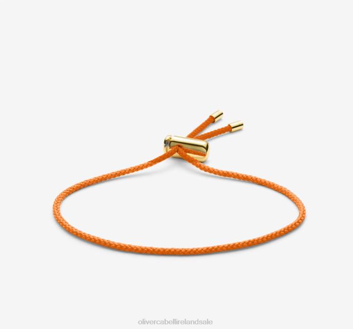 Oliver Cabell Cameron Cord Bracelet Men PJDR219 Accessories Orange