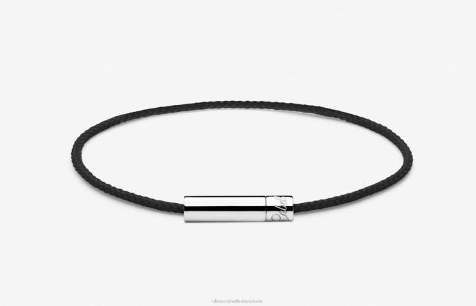 Oliver Cabell Fern Cord Bracelet Men PJDR204 Accessories Black
