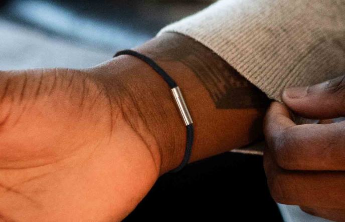 Oliver Cabell Fern Cord Bracelet Men PJDR204 Accessories Black