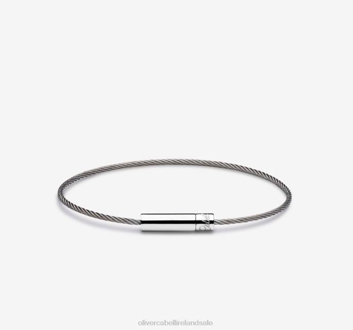 Oliver Cabell Michael Cable Bracelet Men PJDR198 Accessories Silver