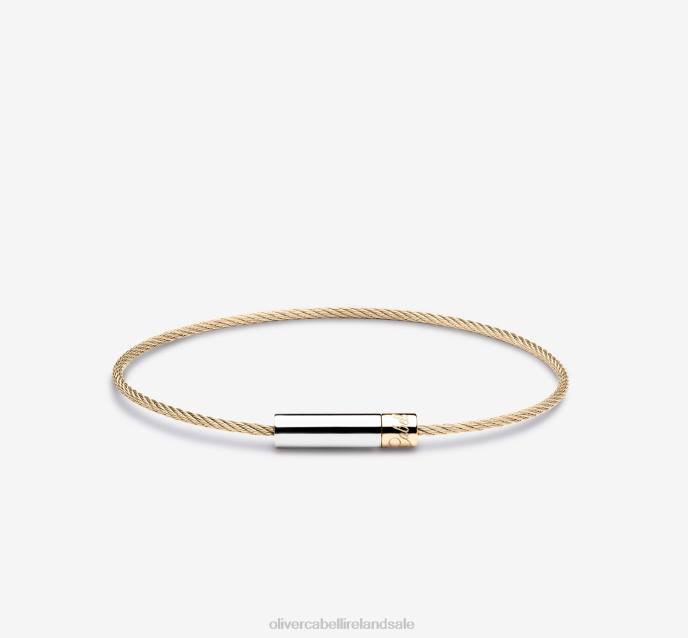 Oliver Cabell Michael Cable Bracelet Men PJDR223 Accessories Gold/Silver