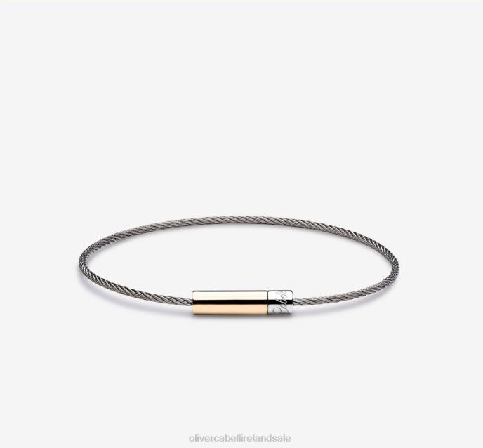 Oliver Cabell Michael Cable Bracelet Men PJDR224 Accessories Silver/Gold