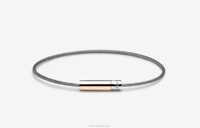 Oliver Cabell Michael Cable Bracelet Men PJDR224 Accessories Silver/Gold