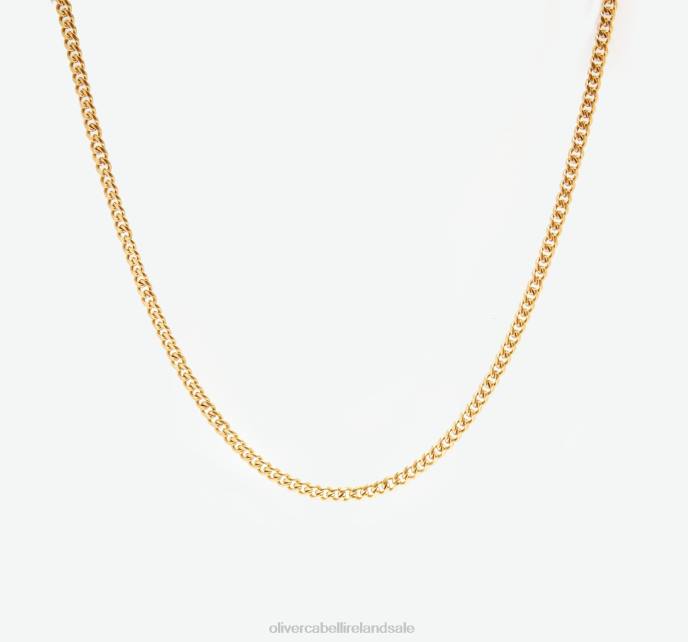 Oliver Cabell 2mm Cuban Chain Men PJDR211 Accessories Gold