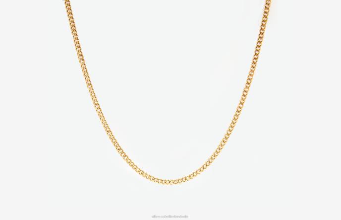 Oliver Cabell 2mm Cuban Chain Men PJDR211 Accessories Gold