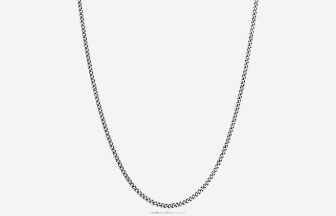 Oliver Cabell 2mm Cuban Chain Men PJDR212 Accessories Silver