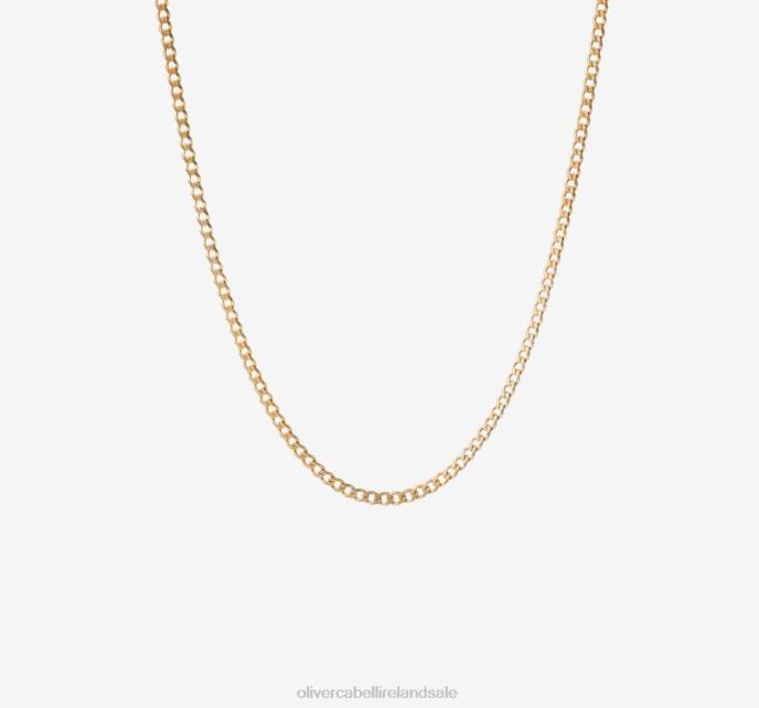 Oliver Cabell 3mm Cuban Chain Men PJDR206 Accessories Gold