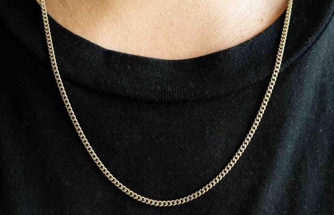 Oliver Cabell 3mm Cuban Chain Men PJDR206 Accessories Gold