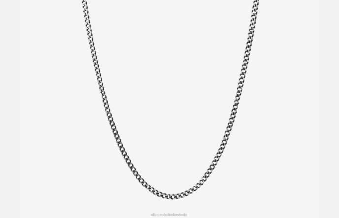 Oliver Cabell 3mm Cuban Chain Men PJDR207 Accessories Silver