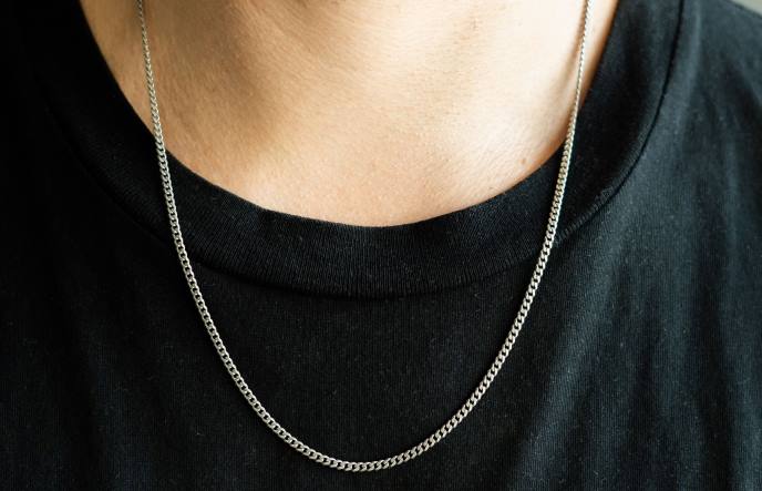 Oliver Cabell 3mm Cuban Chain Men PJDR207 Accessories Silver