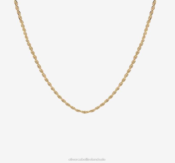 Oliver Cabell 4mm Rope Chain Men PJDR230 Accessories Gold