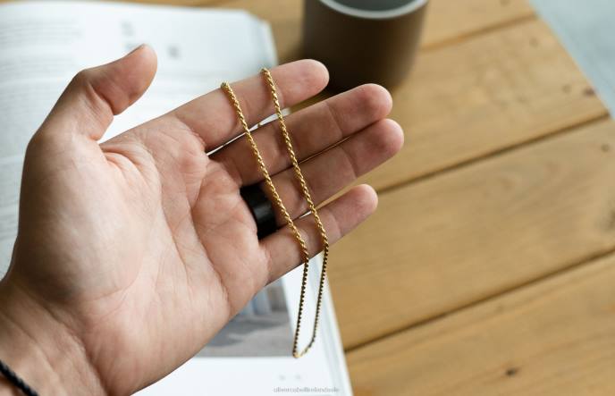 Oliver Cabell 4mm Rope Chain Men PJDR230 Accessories Gold