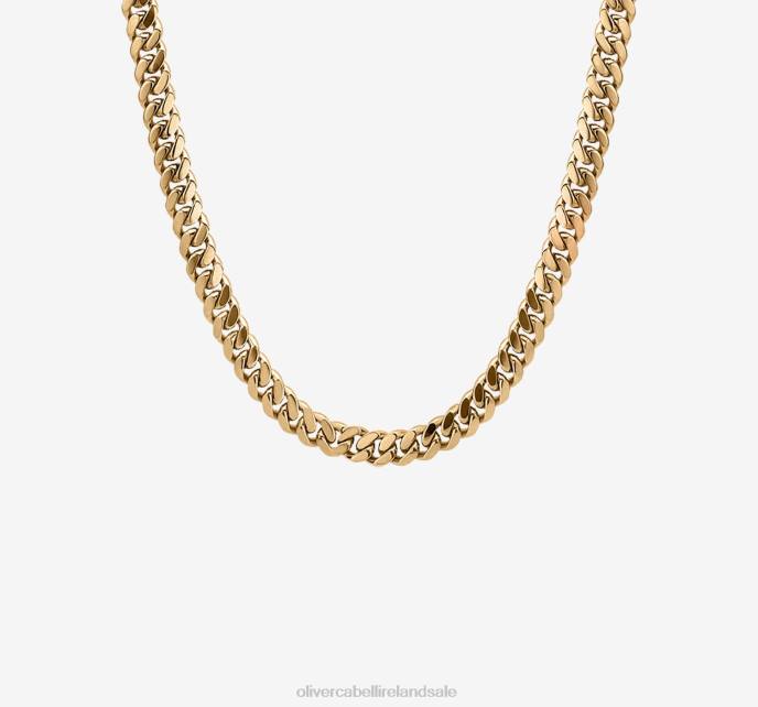 Oliver Cabell 8mm Cuban Chain Men PJDR201 Accessories Gold