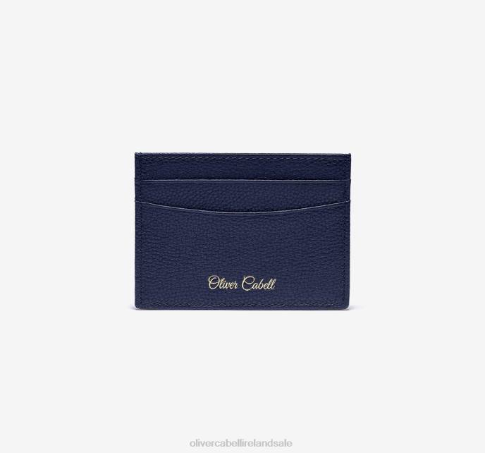 Oliver Cabell OC Leather Card Holder Men PJDR235 Accessories Navy