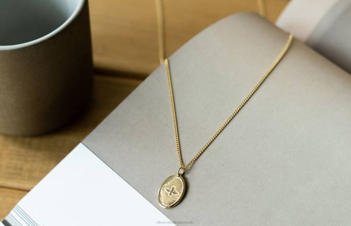 Oliver Cabell Dove Pendant Necklace Men PJDR209 Accessories Gold