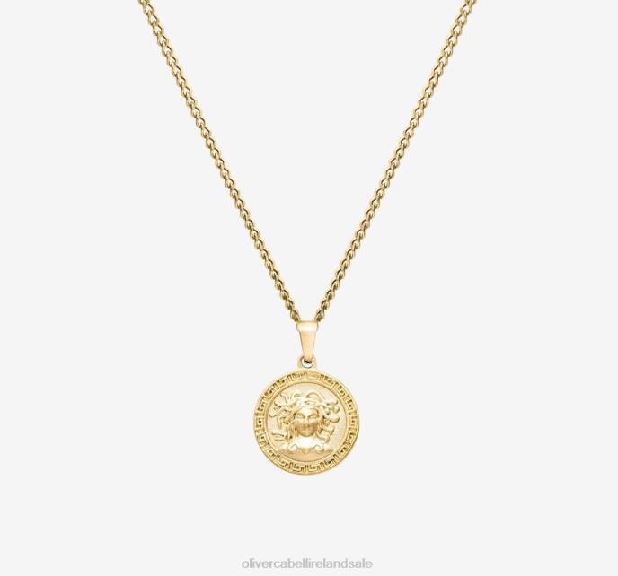 Oliver Cabell Medusa Pendant Necklace Men PJDR208 Accessories Gold