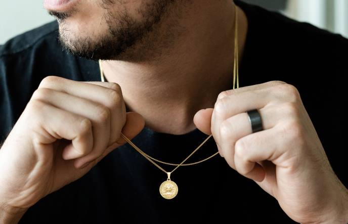 Oliver Cabell Medusa Pendant Necklace Men PJDR208 Accessories Gold