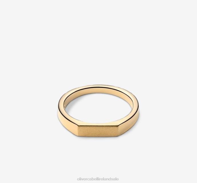 Oliver Cabell Thin Signet Ring Men PJDR233 Accessories Gold