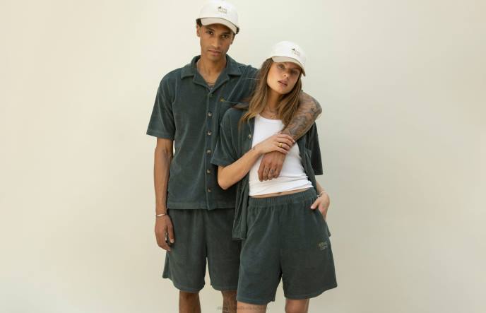 Oliver Cabell LA Capsule Terry Cloth Shorts Men PJDR241 Clothes Yosemite