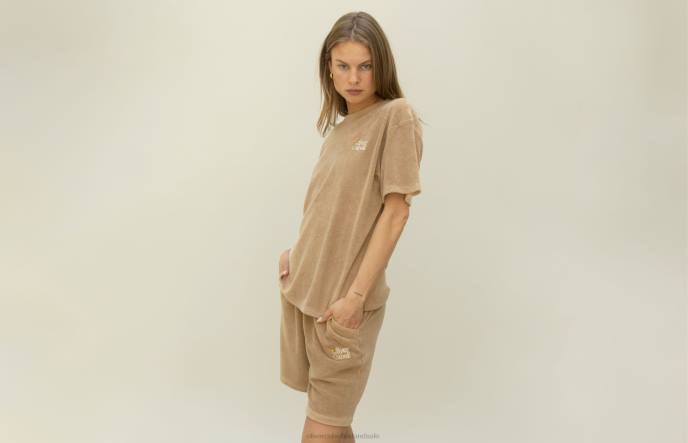 Oliver Cabell LA Capsule Terry Cloth Shorts Men PJDR242 Clothes Mojave