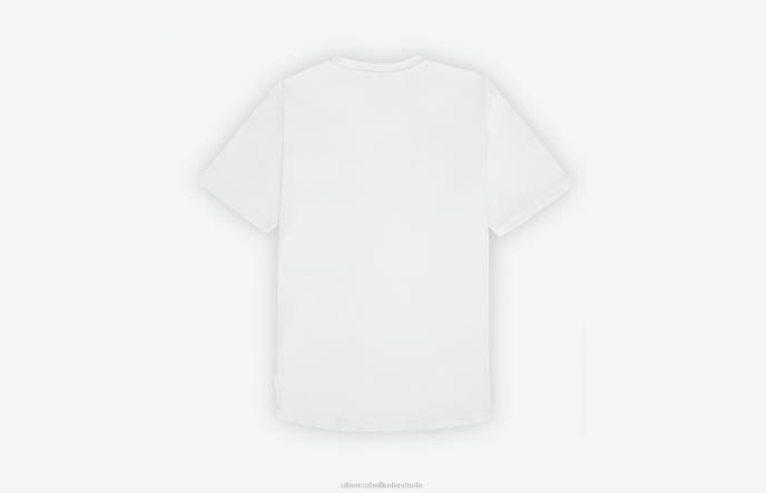 Oliver Cabell Curved Hem Tee Men PJDR247 Clothes White