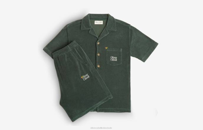 Oliver Cabell LA Capsule Terry Cloth Button-Up Men PJDR243 Clothes Yosemite