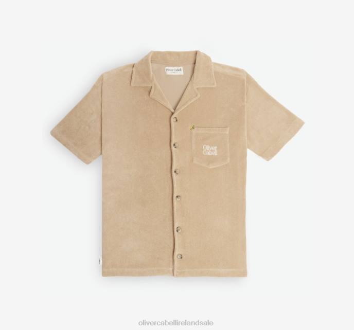 Oliver Cabell LA Capsule Terry Cloth Button-Up Men PJDR244 Clothes Mojave