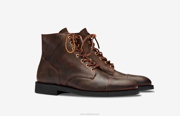 Oliver Cabell SB 1 Men PJDR191 Footwear Hickory Waxed Kudu
