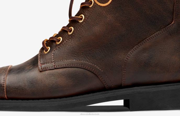 Oliver Cabell SB 1 Men PJDR191 Footwear Hickory Waxed Kudu
