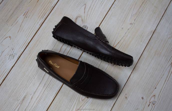Oliver Cabell Driver 6 Men PJDR151 Footwear Chocolate Pebbled