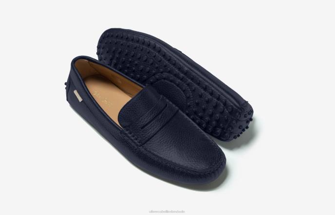 Oliver Cabell Driver 6 Men PJDR153 Footwear Navy Pebbled