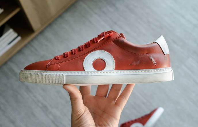 Oliver Cabell Low 1 4 Men PJDR57 Footwear Crimson