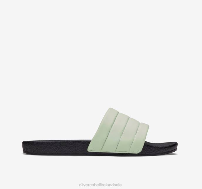Oliver Cabell Vegan Slides Men PJDR167 Footwear Green Ash