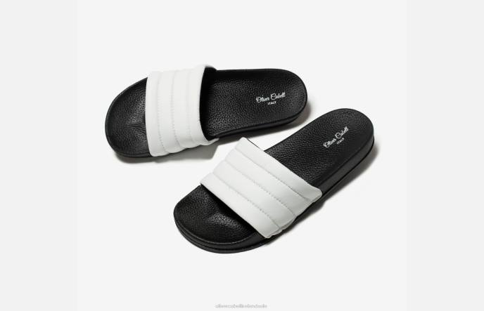 Oliver Cabell Vegan Slides Men PJDR168 Footwear White