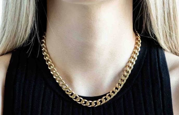 Oliver Cabell Cuban Chain Women PJDR447 Accessories Gold