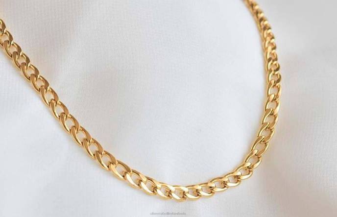 Oliver Cabell Chain Choker Women PJDR443 Accessories Gold