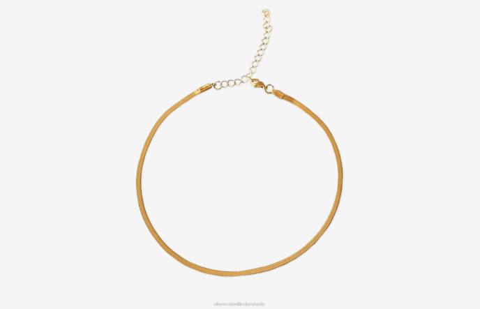 Oliver Cabell Herringbone Choker Women PJDR426 Accessories Gold